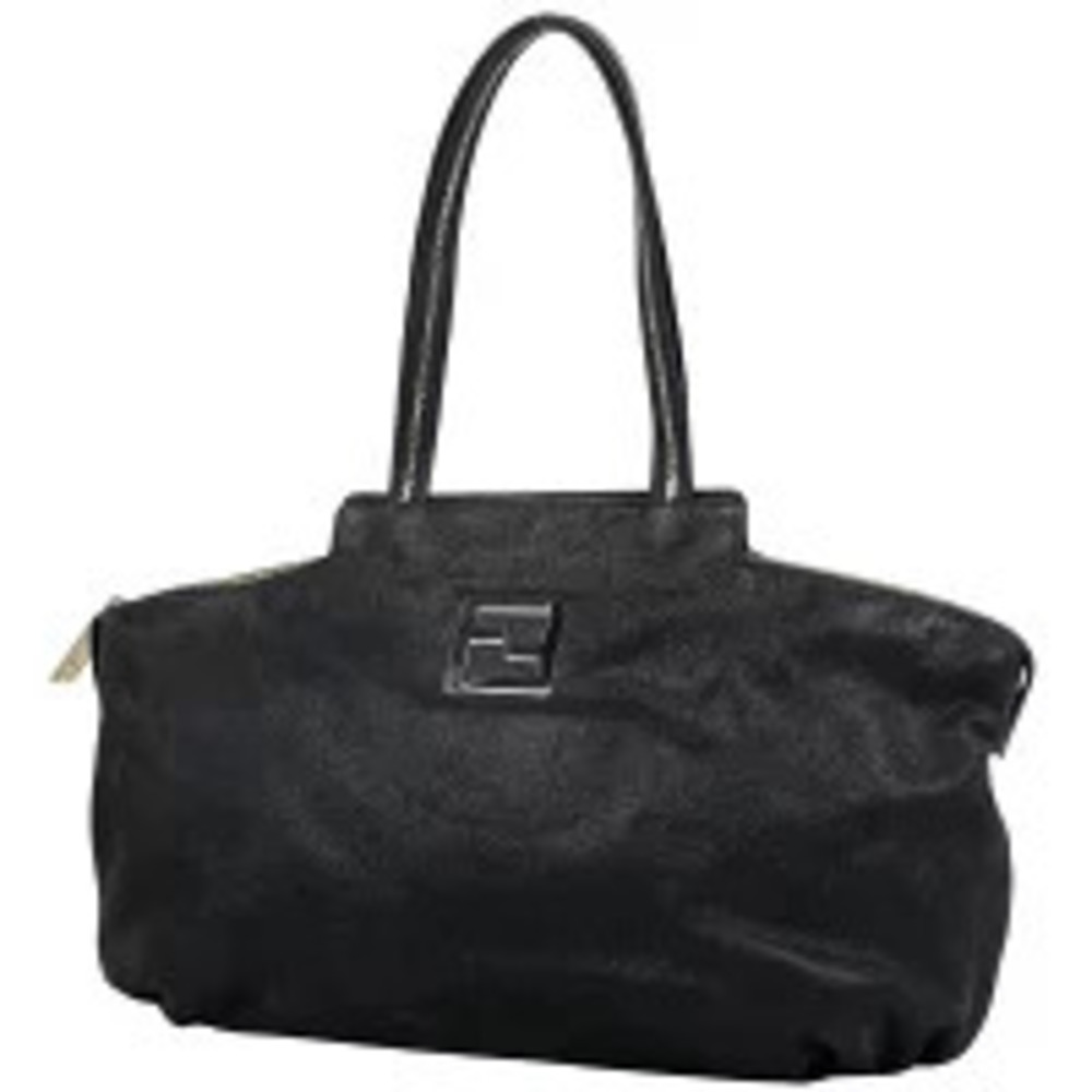 Fendi Zucca Tote Bag Shoulder Black